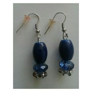 Navy blue earrings